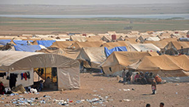 Лагерь беженцев в Сирии. Архивное фото