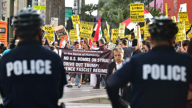 Протесты в Лос-Анджелесе
