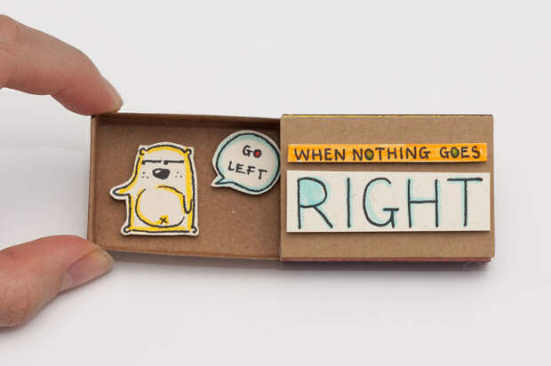 Surprise Messages Hidden In Little Matchboxes