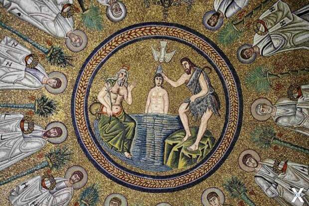 Мозаика арианского баптистерия в Равенне