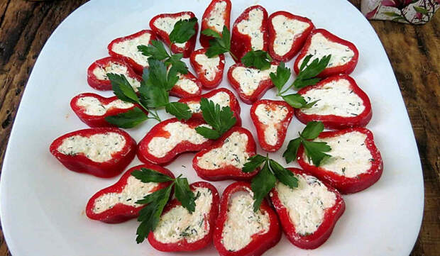 перцы с твердым сыром