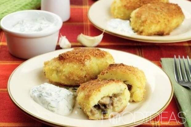Картофельные зразы с грибами