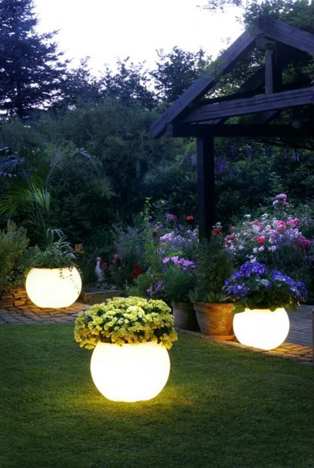 Садовые светильники, которые можно сделать своими руками