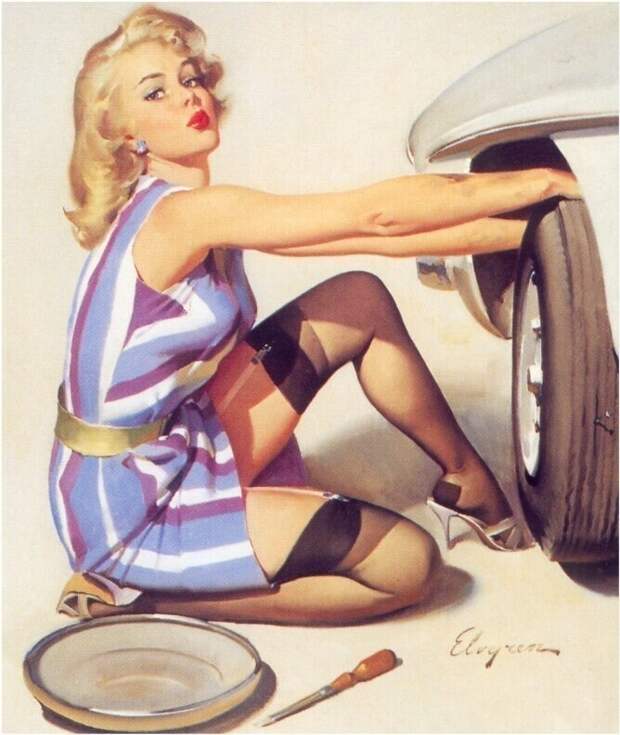 Pin-up — художник Джил Элвгрен