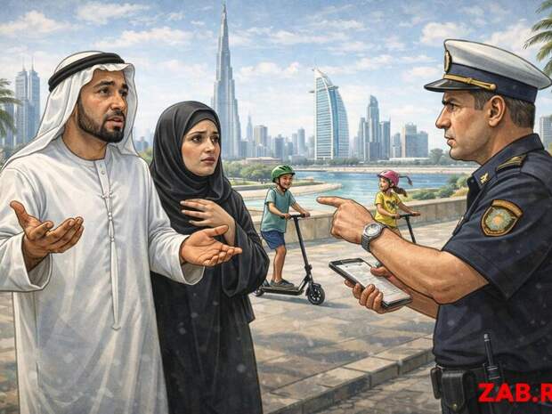В Дубае родителей накажут за нарушения детей на электросамокатах