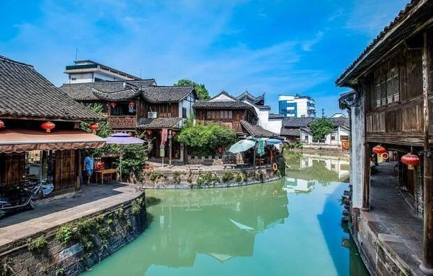 Синьши - город на воде, построенный около тысячи лет назад виды, города, китай, красота, необыкновенно, пейзажи, удивительно, фото
