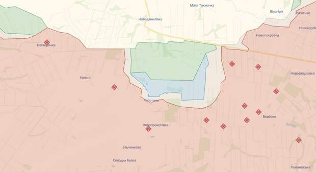 ВСУ уже со вчерашнего дня контролируют центральную часть села Работино в Запорожской области, утверждает...
