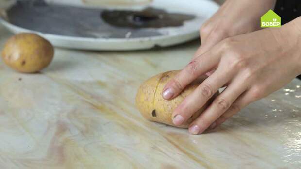 Как сделать штамп из картошки