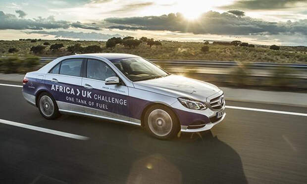 Дизельный гибрид Mercedes проехал от Африки до Великобритании на одном баке топлива