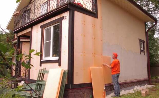 Утепление стен дома