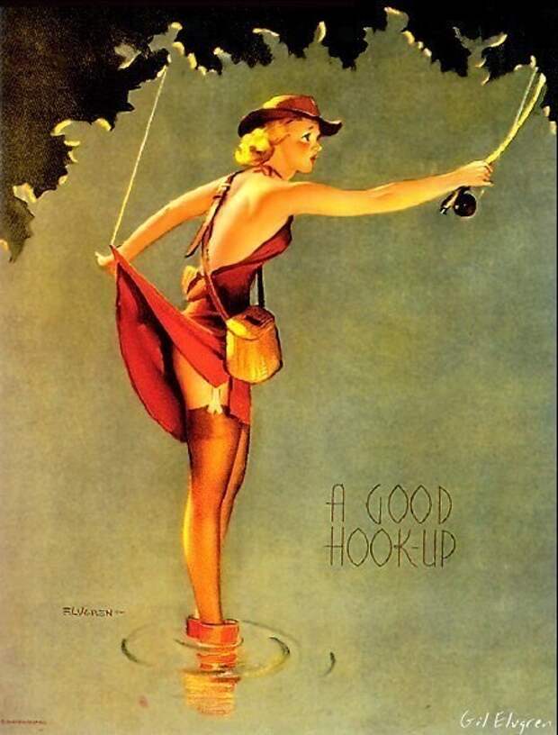 Pin-up — художник Джил Элвгрен