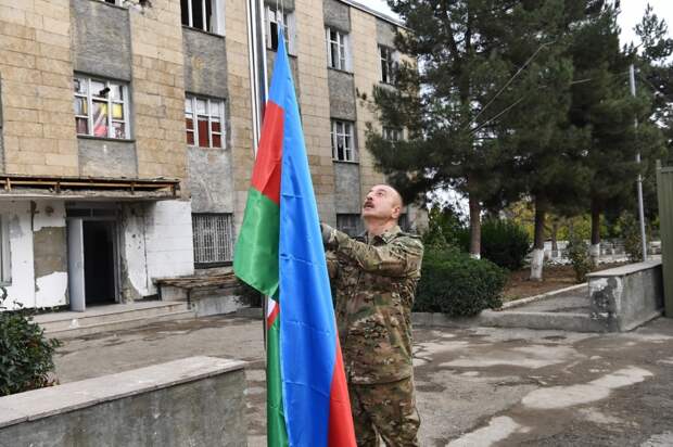 Алиев в Карабахе