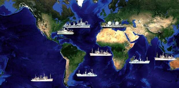 Основные районы работы судов морского космического флота СССР. /Фото: niskgd.ru Основные районы работы судов морского космического флота СССР. /Фото: niskgd.ru