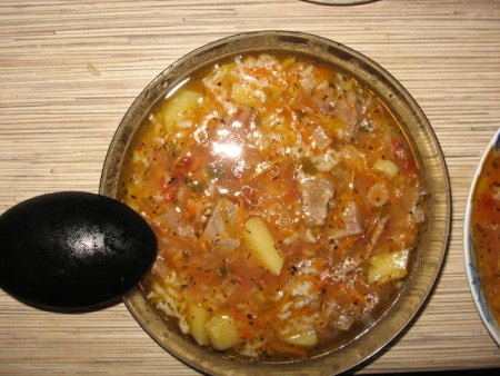 Вкусный суп харчо в мультиварке 