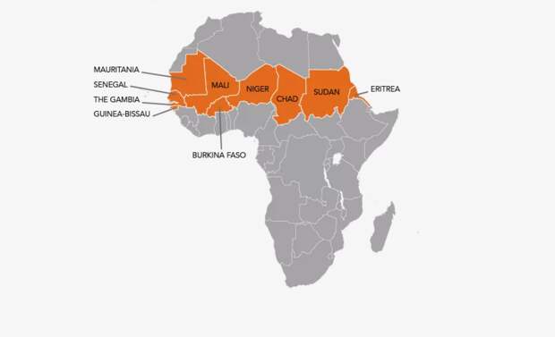 Сахель - 10 африканских стран между Сахарной и Экватором