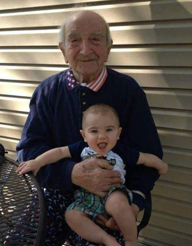 Дед и внук.