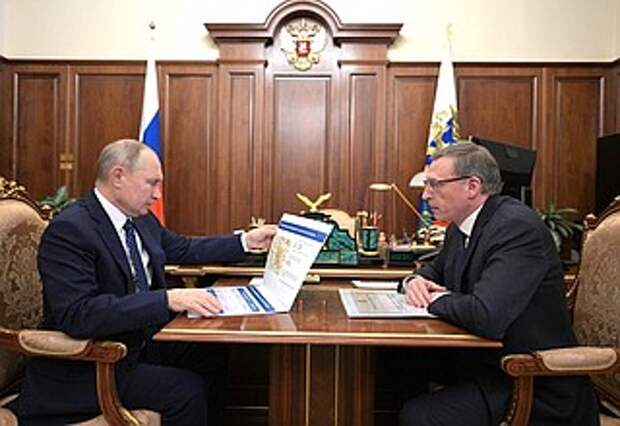 Рабочая встреча с губернатором Омской области Александром Бурковым.