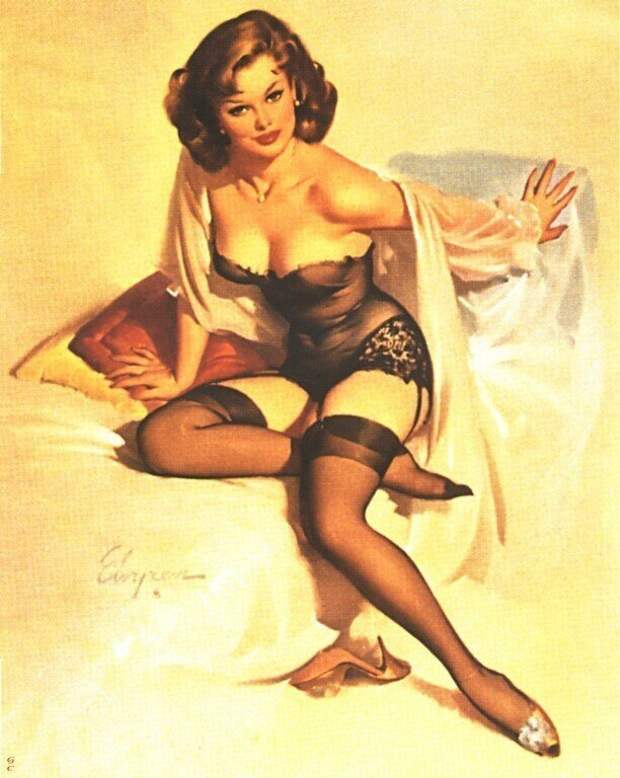 Яркие pin-up работы от художника Джила Элвгрена