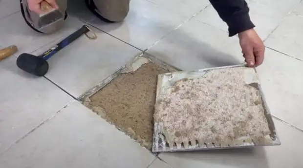 Как снять приклеенную на раствор плитку, не повредив её