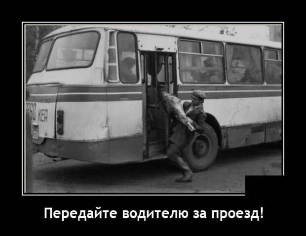 Демотиватор про проезд