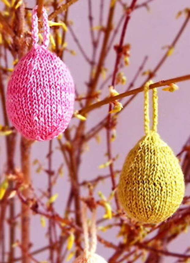 Укашение на Пасху: вязание декоративного яйца