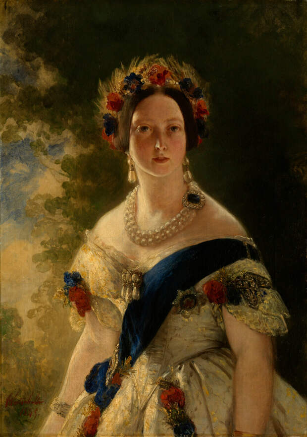 Франц Ксавер Винтерхальтер. Портрет королевы Виктории.