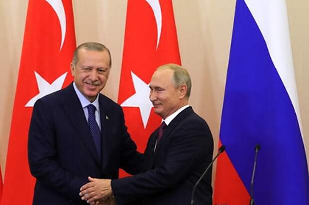 Реджеп Эрдоган и Владимир Путин