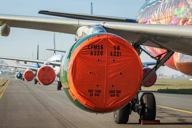 Консервация самолётов из-за коронавируса