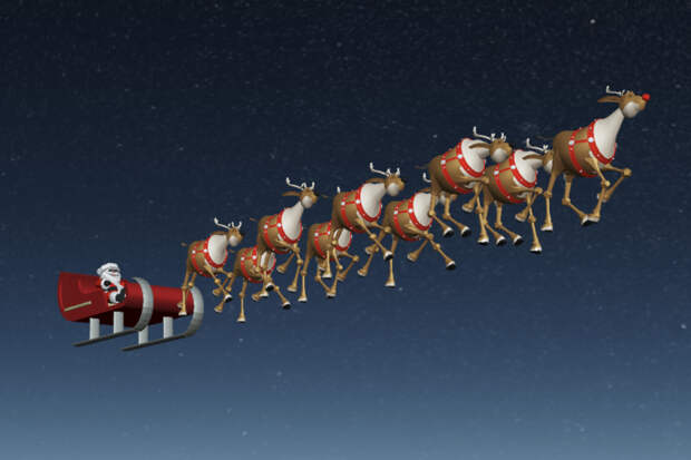 В небе над Украиной заметили Санта-Клауса