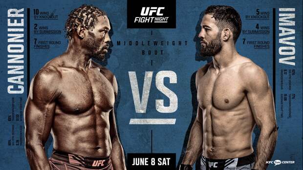 Где смотреть бой Каннонир – Имавов UFC on ESPN 57, во сколько начало прямой трансляции 9 июня