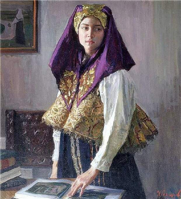 Глазунов И.И. В Нижегородском костюме Глазунов И.И. В Нижегородском костюме