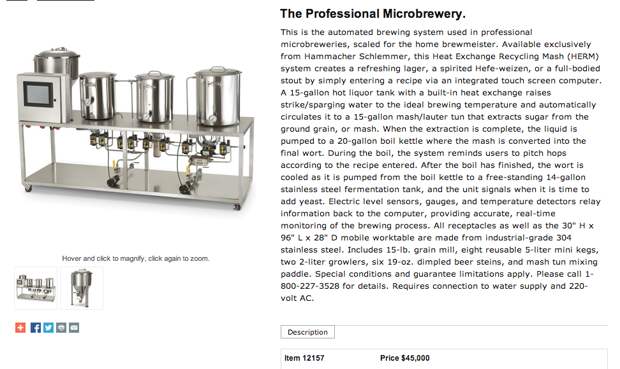 microbrewery system