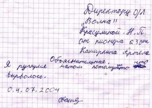 Перлы школьников и замечания из дневников (15 фото)