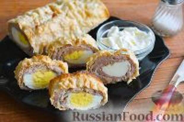 Фото к рецепту: Мясной рулет в лаваше