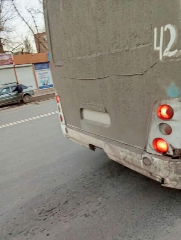 На днях этот автобус ехал с Ямы на Петровку