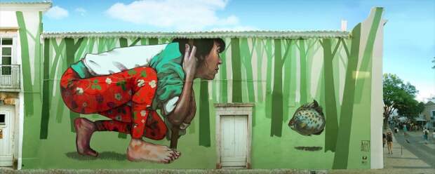 Уличные фрески от Etam Cru Уличные фрески от Etam Cru