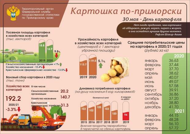 Рост цен на картофель наблюдается в Приморье