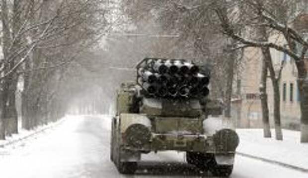 Система залпового огня "Смерч" украинской армии