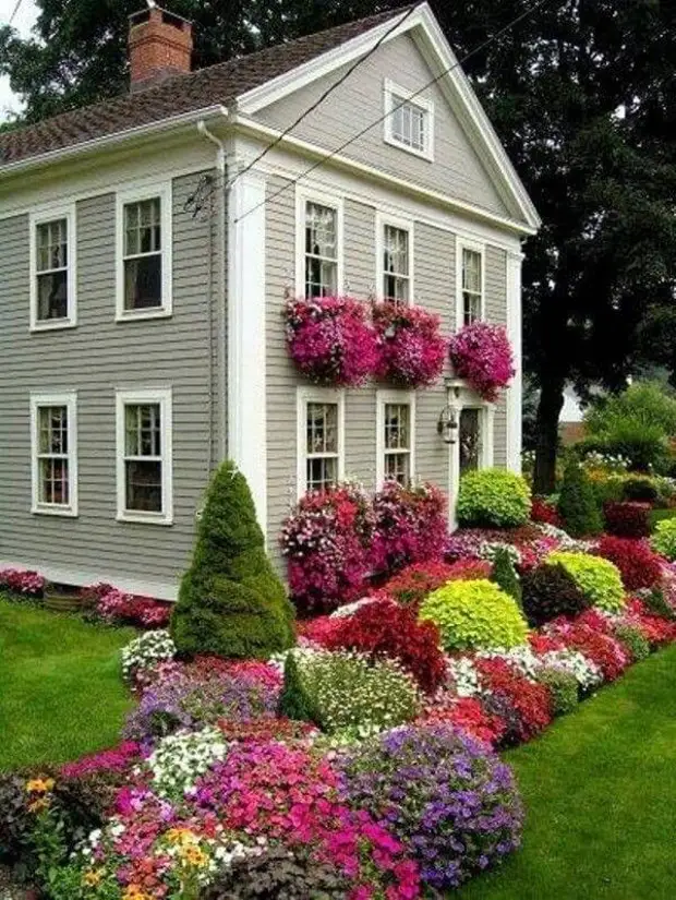 Дизайн палисадника перед домом своими руками, фото красивых палисадников