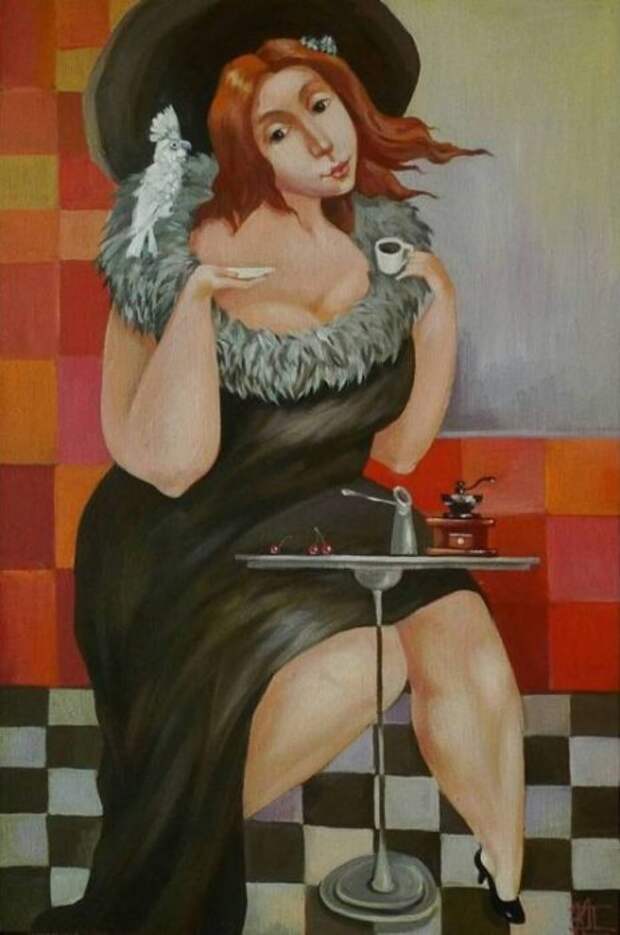 Чашечка ароматного кофе. Автор: Кира Панина.