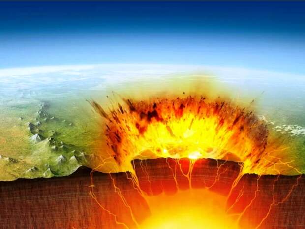 Взрыв супервулкана