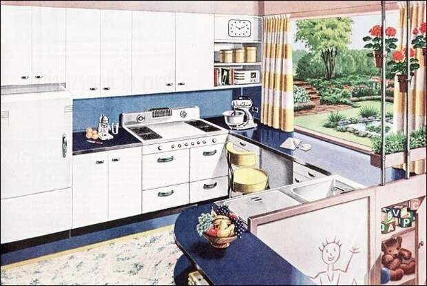 Образцовые кухни из Америки 1940-х