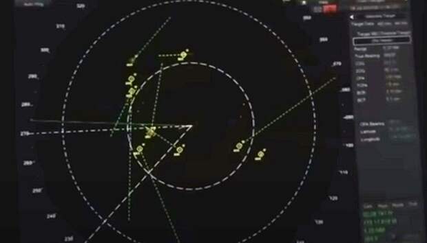 Опубликовано видео с НЛО, зафиксированных радарами военного корабля США