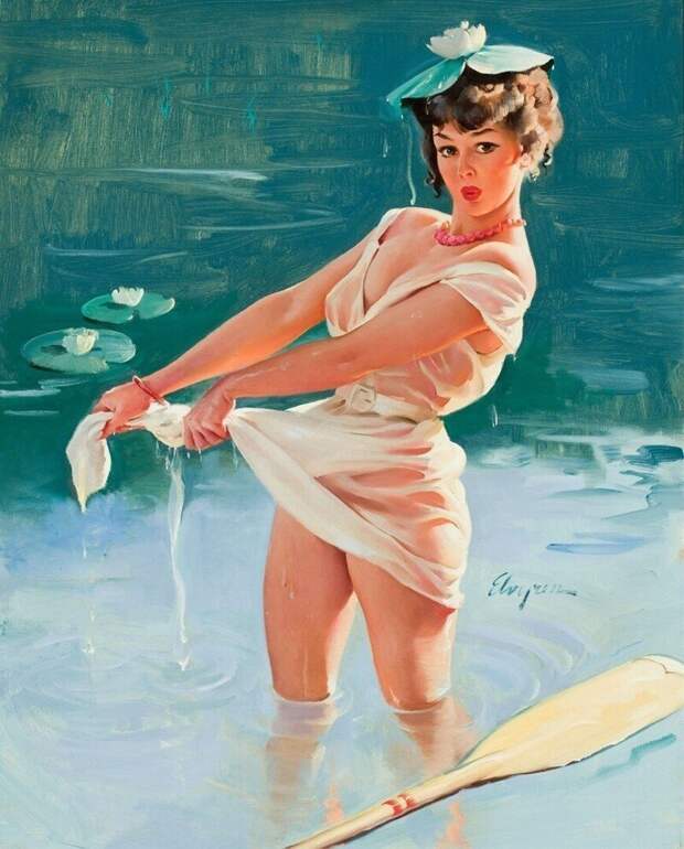 Яркие pin-up работы от художника Джила Элвгрена