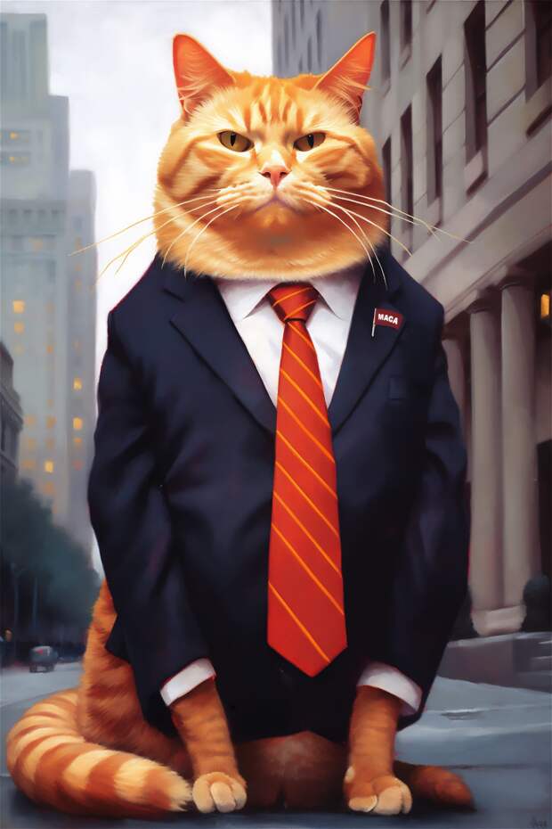 Кот Дональд Трамп 