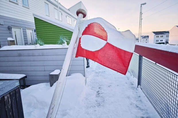 Во время матча между Данией и США на Олимпиаде вывесили флаги Гренландии