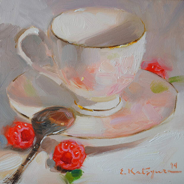 Вкусное чаепитие от художницы Елены Кацура
