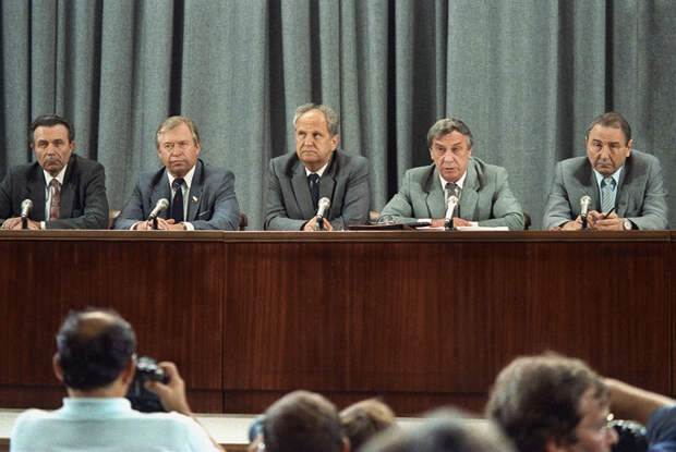 Пресс-конференция членов ГКЧП 19 августа 1991 года