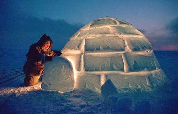 Почему иглу эскимосов не тают и не рушатся даже при плюсовой температуре внутри