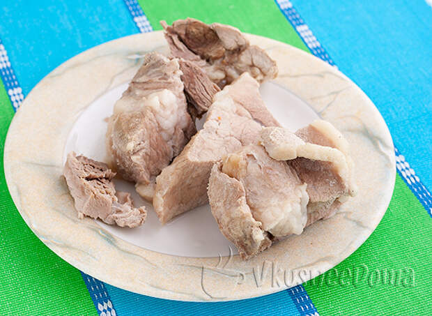 отвариваем мясо